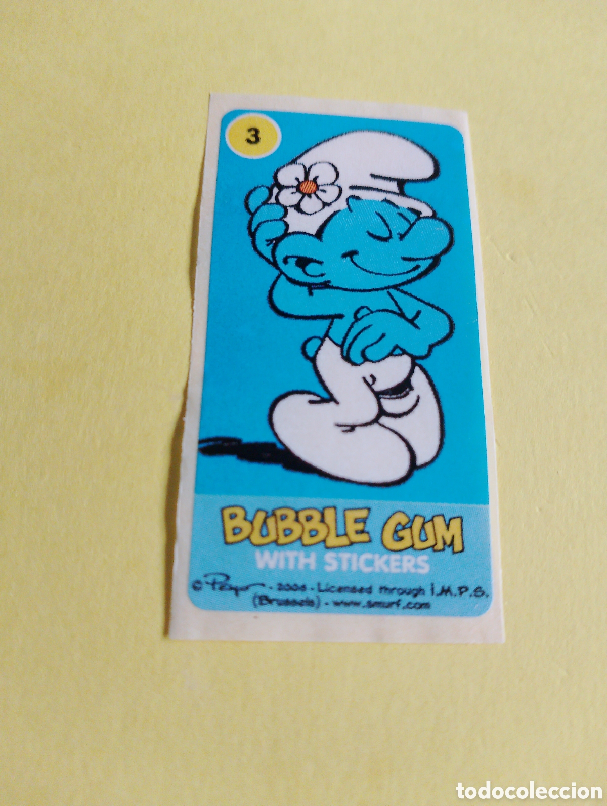 Otros Art&iacute;culos de Coleccionismo en Papel: Chicles pitufo 3, chicles