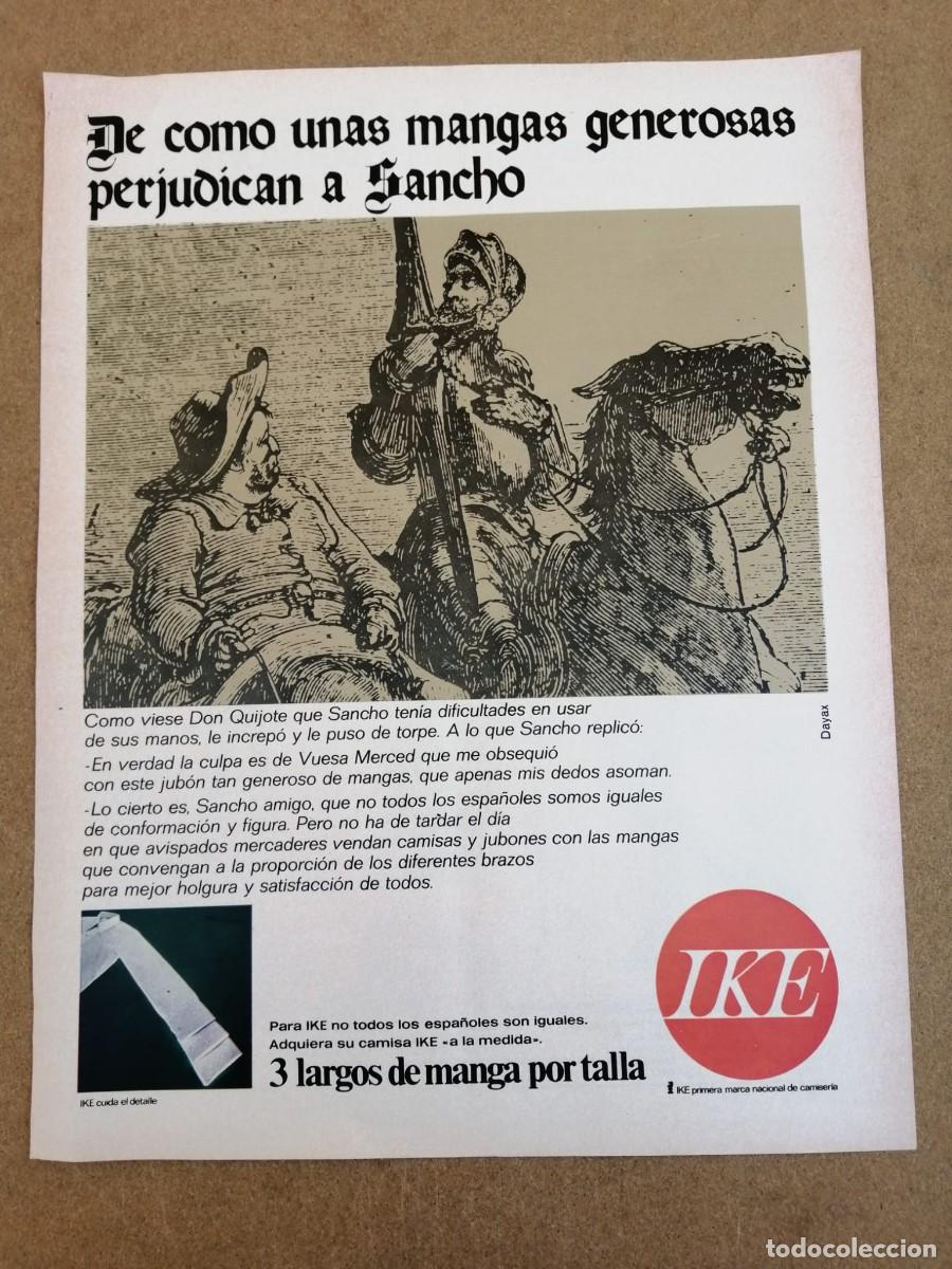 Otros Art&iacute;culos de Coleccionismo en Papel: ANUNCIO. CAMISAS IKE