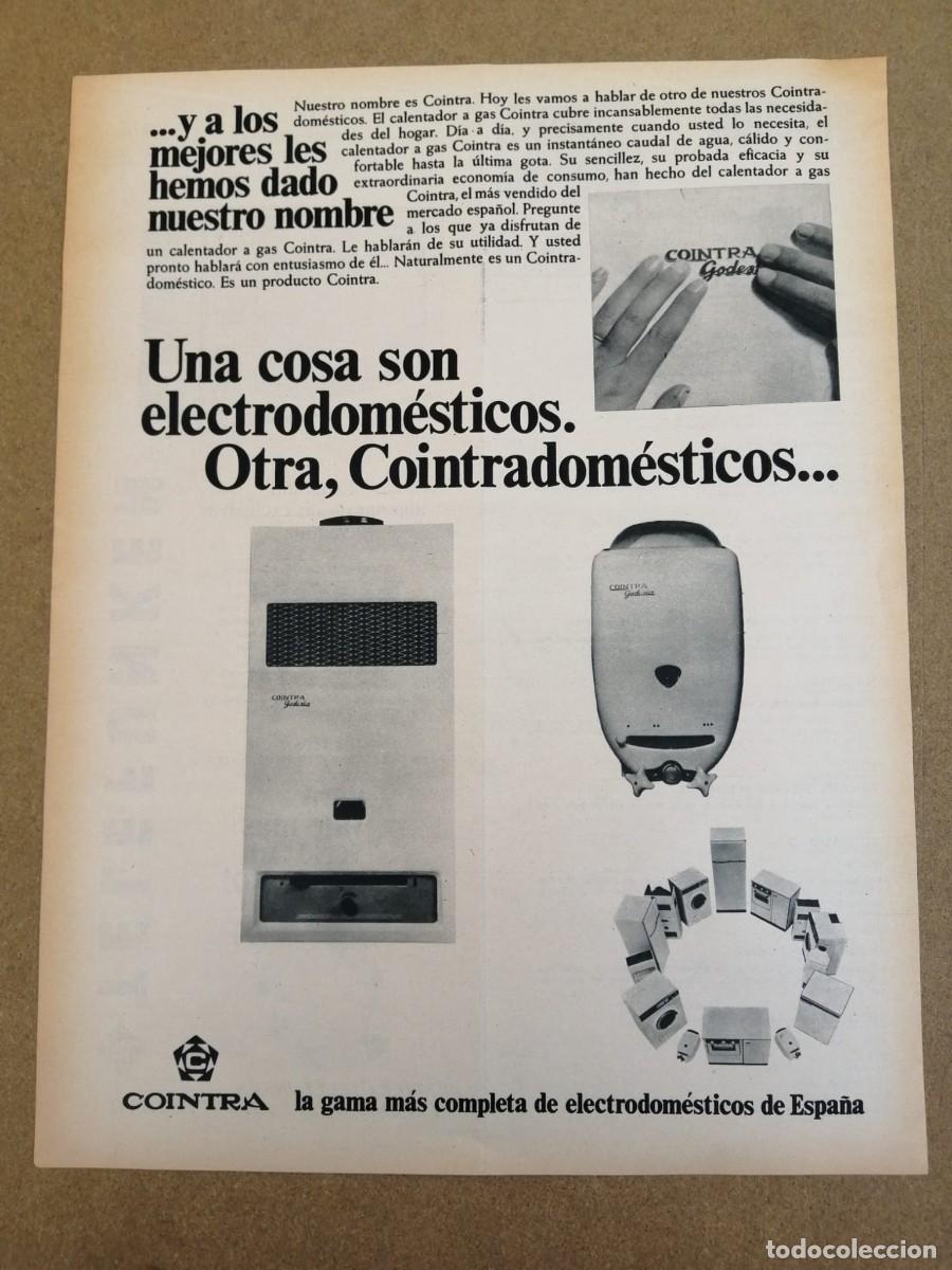 Otros Art&iacute;culos de Coleccionismo en Papel: ANUNCIO. ELECTRODOMESTICOS COINTRA