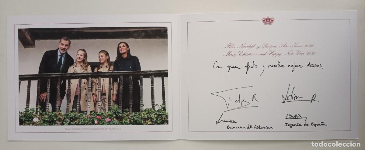 Otros Art&iacute;culos de Coleccionismo en Papel: FELICITACION DE NAVIDAD DE LOS REYES DE EPA&Ntilde;A DEL A&Ntilde;O 2019/20 CON FOTO Y FIRMAS.
