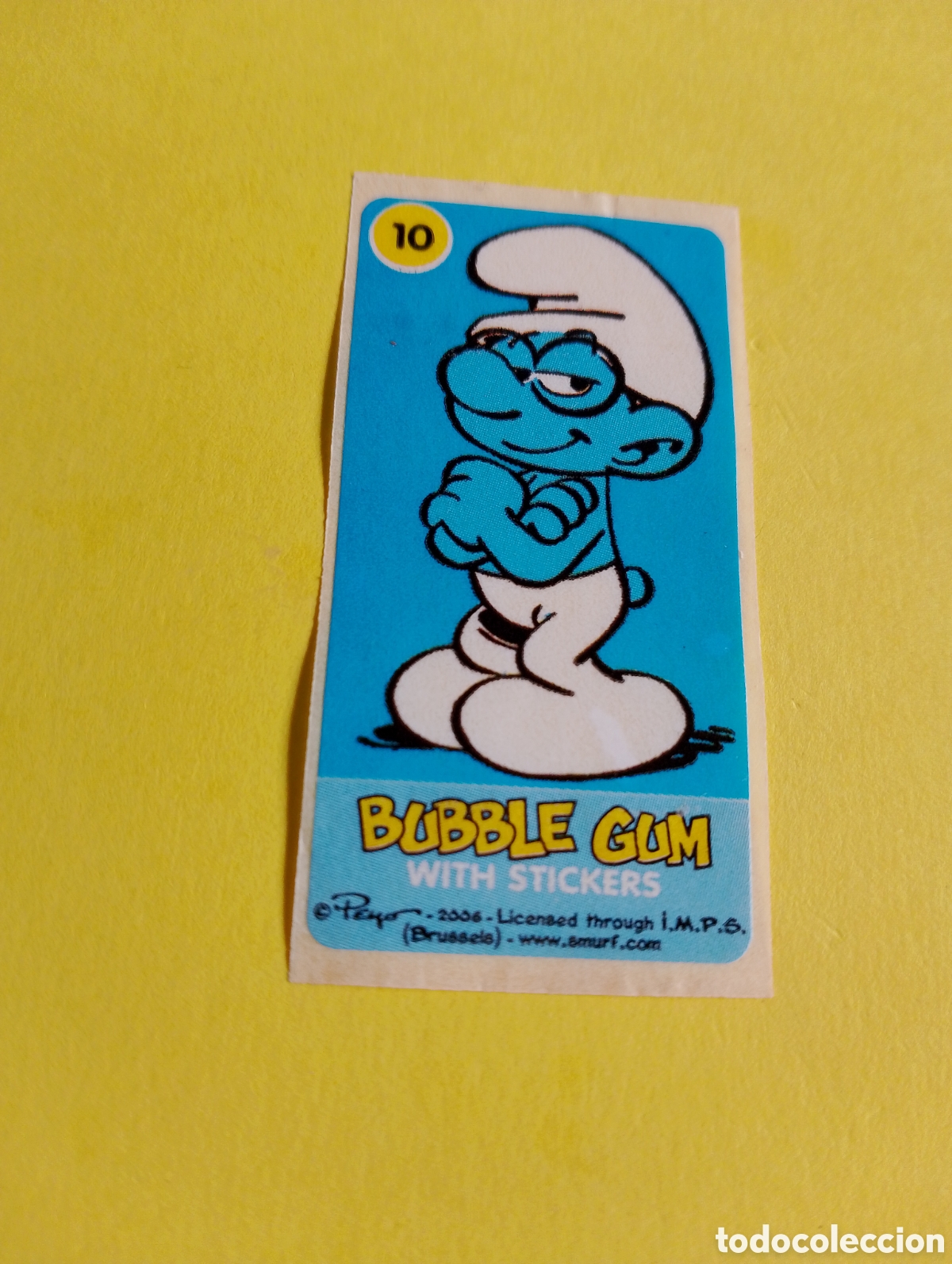 Otros Art&iacute;culos de Coleccionismo en Papel: Chicles pitufo 10, chicles