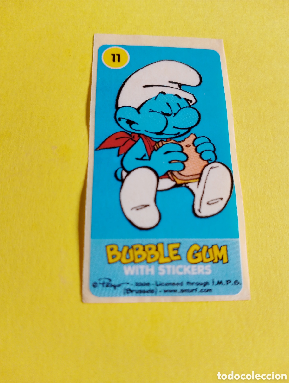 Otros Art&iacute;culos de Coleccionismo en Papel: Chicles pitufos 11, chicles