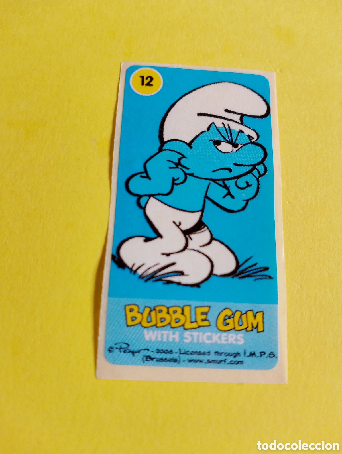 Otros Art&iacute;culos de Coleccionismo en Papel: Chicles pitufo 12, chicles