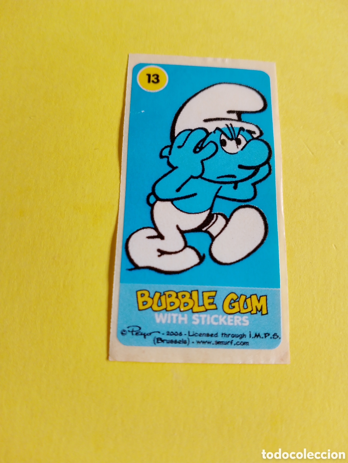 Otros Art&iacute;culos de Coleccionismo en Papel: Chicles pitufo 13, chicles