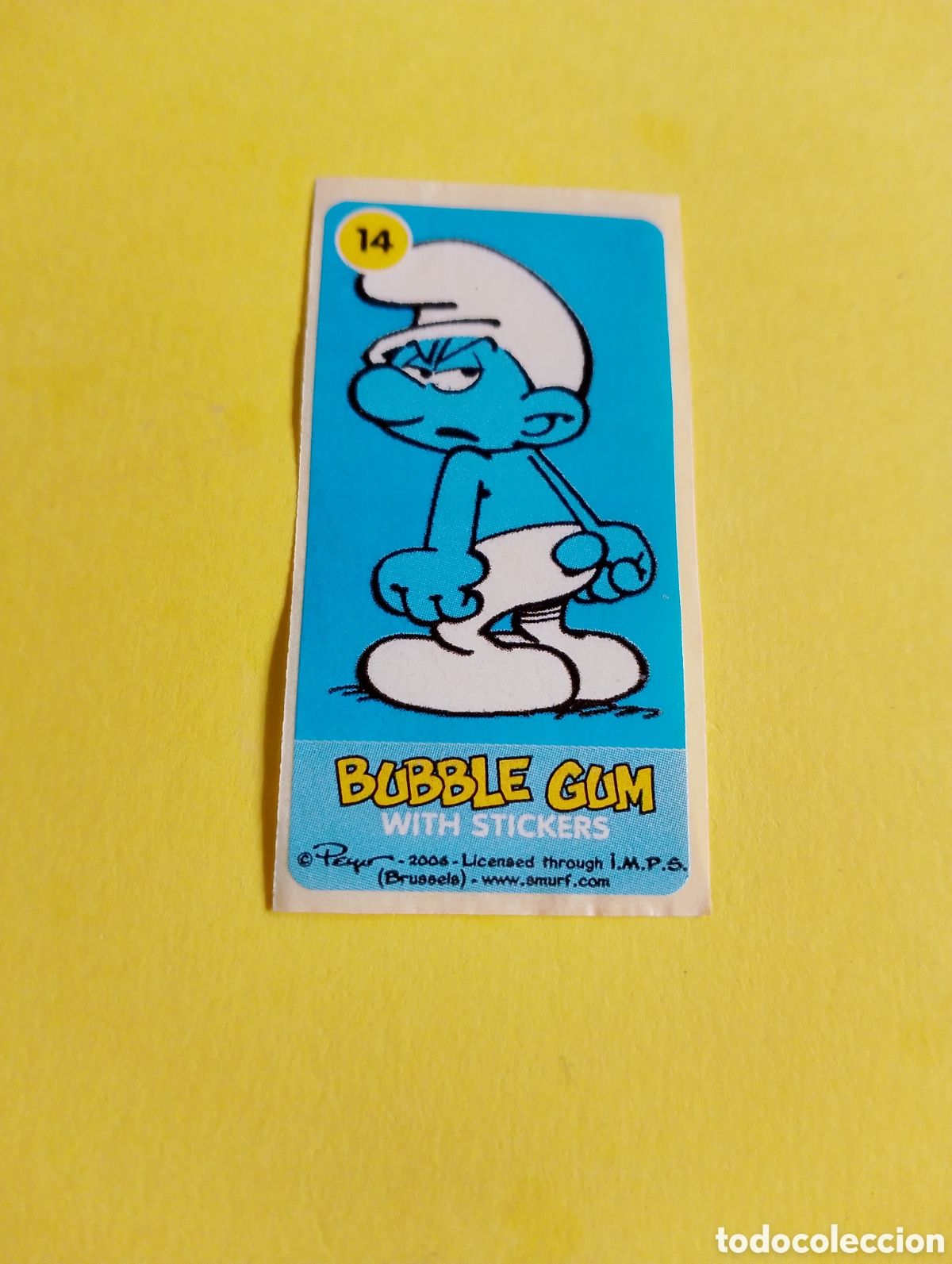Otros Art&iacute;culos de Coleccionismo en Papel: Chicles pitufo 14, chicles
