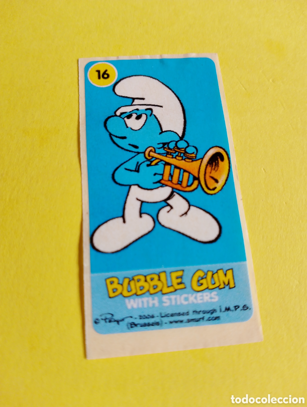 Otros Art&iacute;culos de Coleccionismo en Papel: Chicles pitufo 16, chicles
