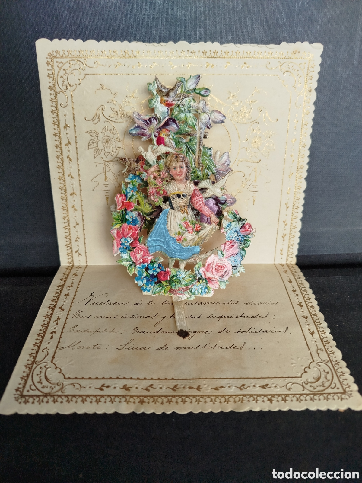 Otros Art&iacute;culos de Coleccionismo en Papel: CARTA CON TROQUEL EN DIORAMA.
