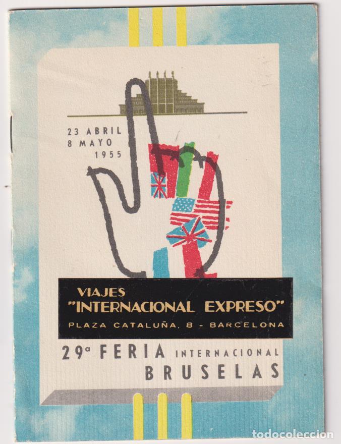 Otros Art&iacute;culos de Coleccionismo en Papel: Viajes Internacional Expreso. Librito Publicidad de la 29&ordf; Feria internacional de Bruselas, 1955