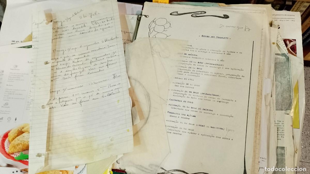 Otros Art&iacute;culos de Coleccionismo en Papel: Receitas Manuscritas v&aacute;rias etc ver fotos