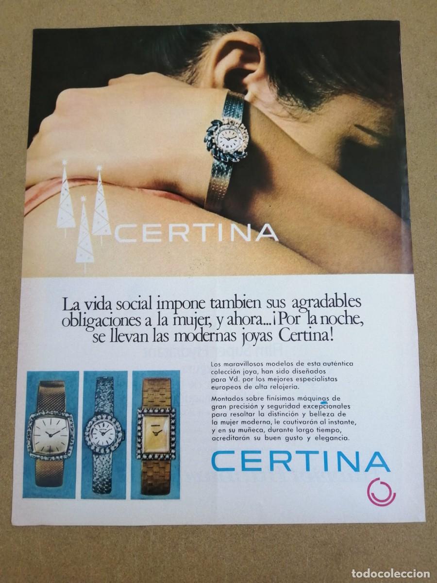 Otros Art&iacute;culos de Coleccionismo en Papel: ANUNCIO. JOYAS Y RELOJES CERTINA