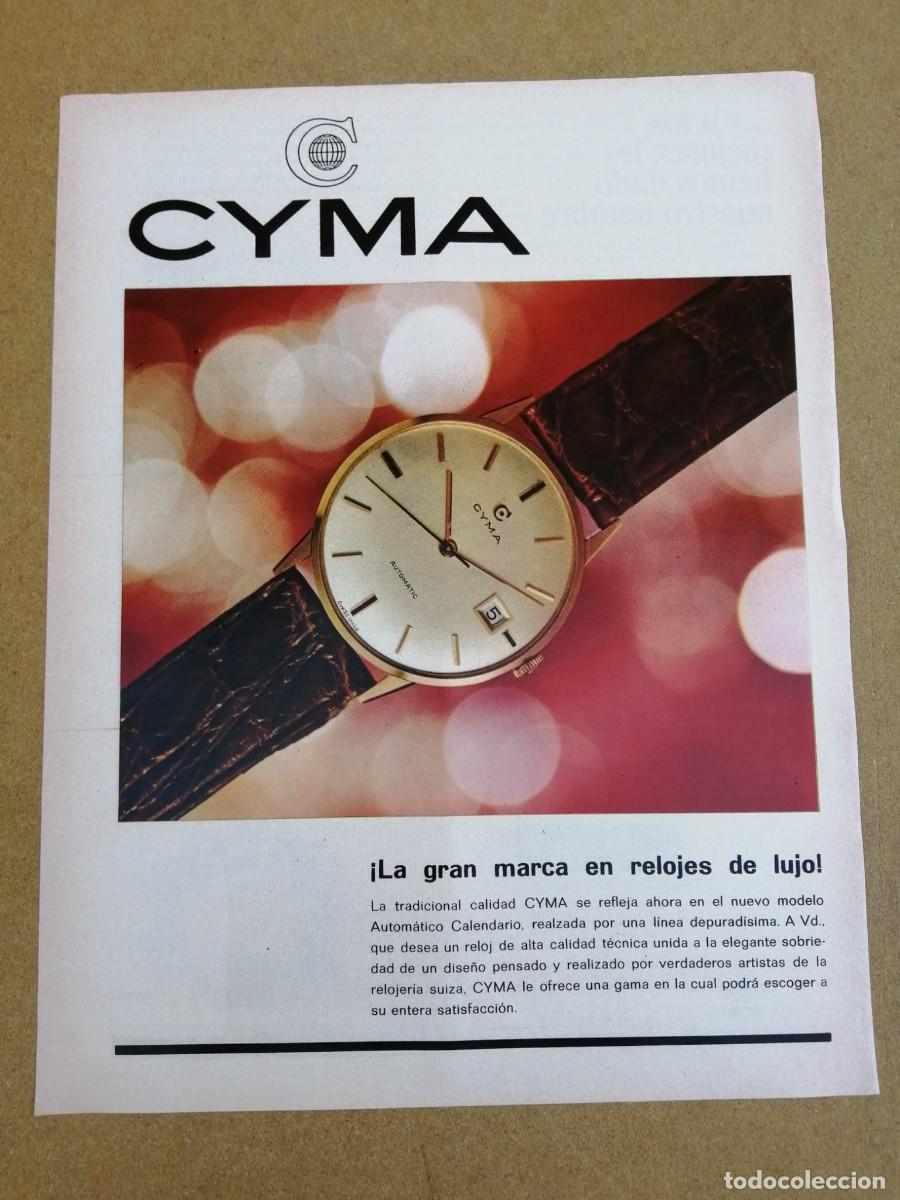 Otros Art&iacute;culos de Coleccionismo en Papel: ANUNCIO. RELOJES CYMA