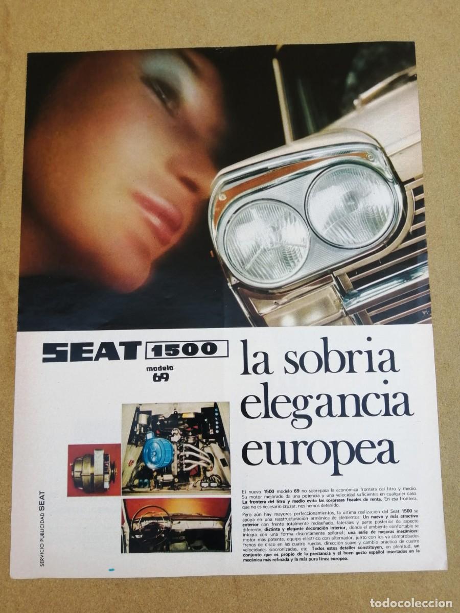 Otros Art&iacute;culos de Coleccionismo en Papel: ANUNCIO. SEAT 1500..