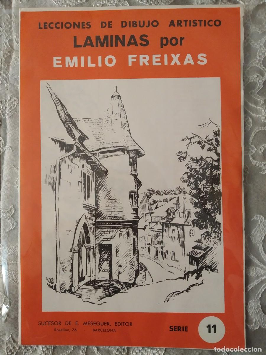 Otros art&iacute;culos de coleccionismo en papel: L&Aacute;MINAS POR EMILIO FREIXAS SERIE 11 LECCIONES DE DIBUJO ART&Iacute;STICO 1964
