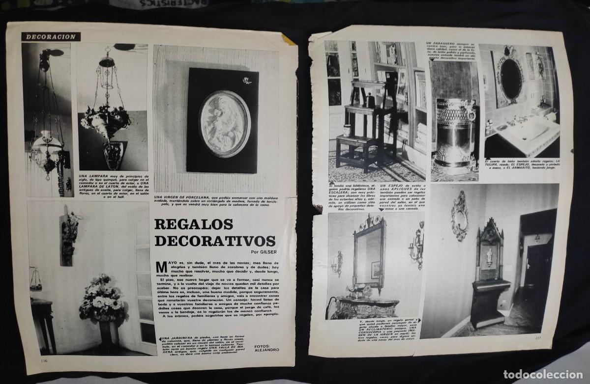Sammelleidenschaft Andere Papierartikel: 2 paginas hojas revista de finales de los 60 o a&ntilde;os 70 - Decoracion - vintage