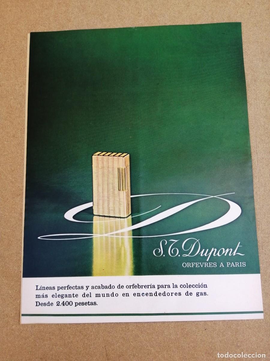 Otros Art&iacute;culos de Coleccionismo en Papel: ANUNCIO. ENCENDEDORES S. T. DUPONT