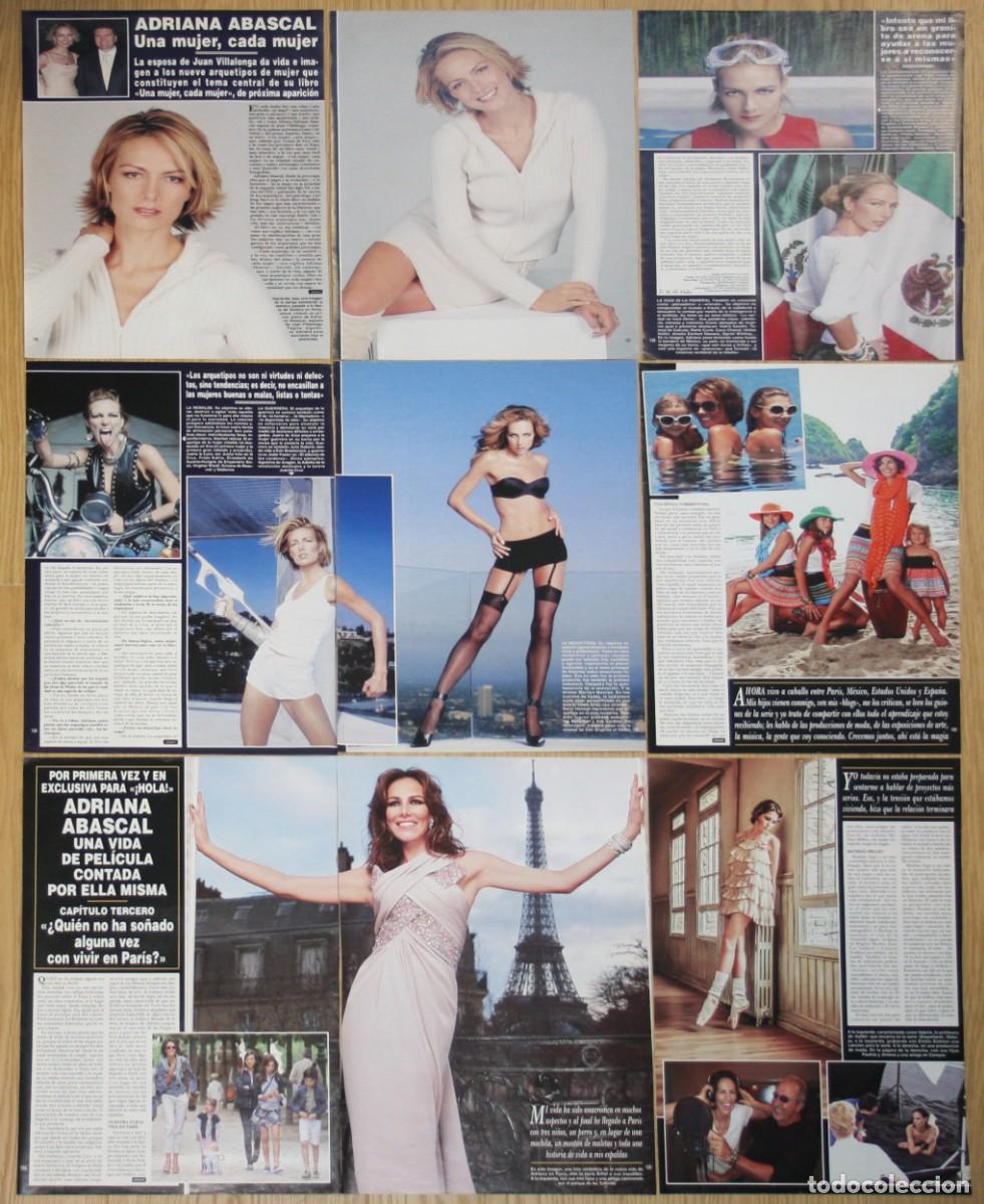 Otros Art&iacute;culos de Coleccionismo en Papel: ADRIANA ABASCAL lote prensa mexico modelo spain clippings fotos sexy mexicana recortes reportajes