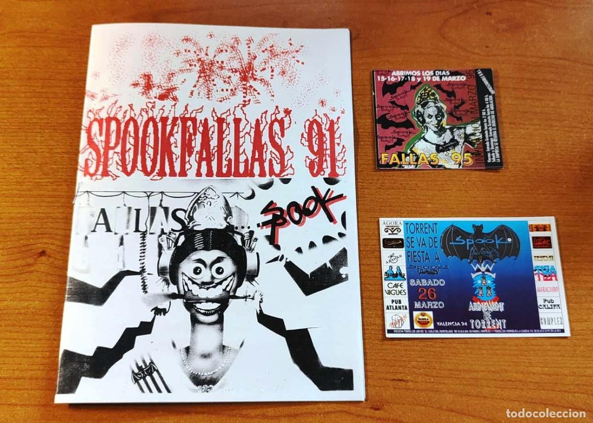 Otros Art&iacute;culos de Coleccionismo en Papel: Llibret de Fallas Spook 1991 + 2 flyers falleros de Spook Factory