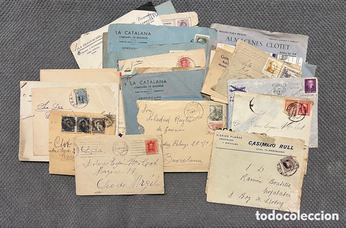 Paper Collecting Others: Cartas Circuladas a Barcelona y desde Barcelona al resto de ciudades Europeas (60) aprox (a.1900-50)