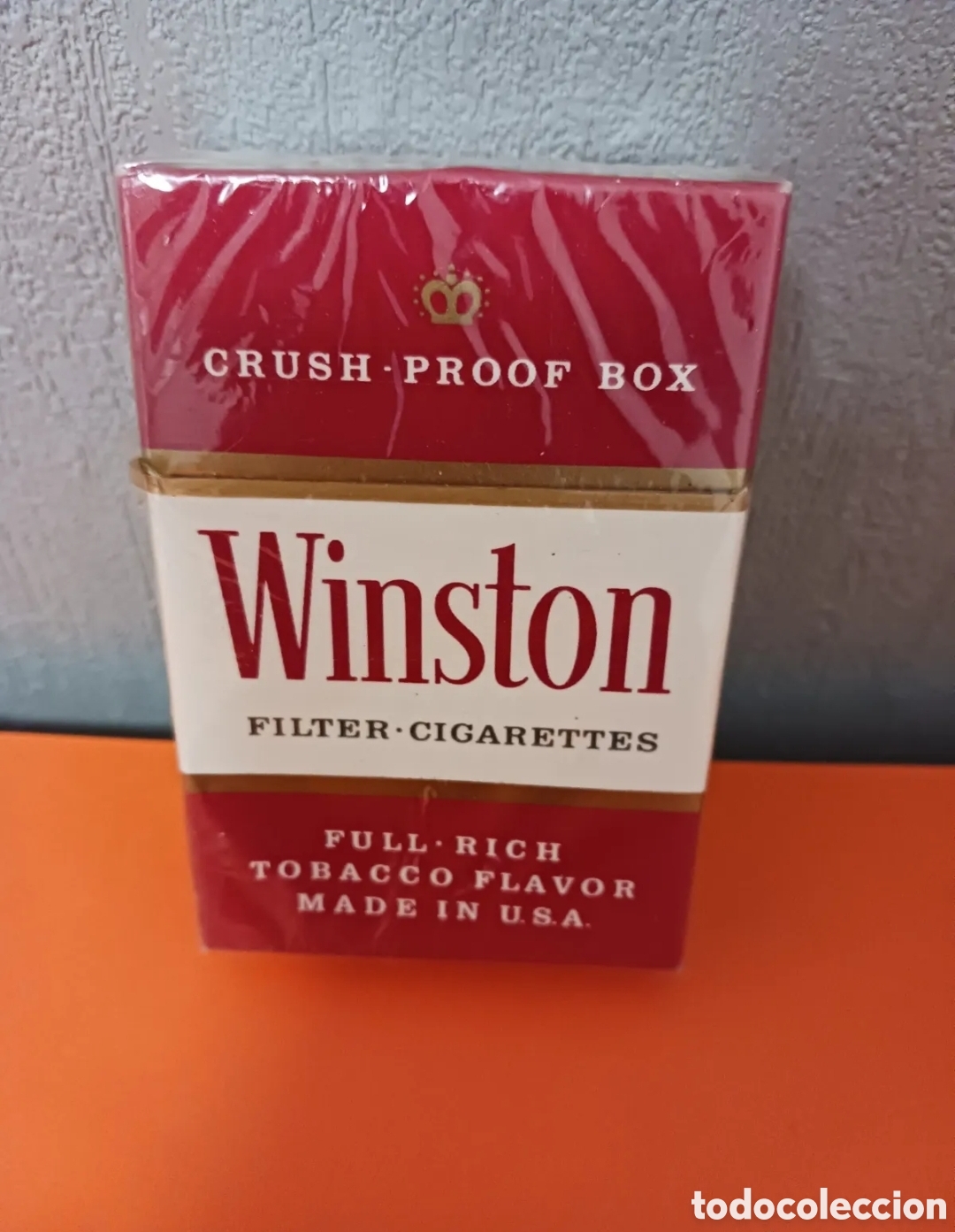 Sammelleidenschaft Andere Papierartikel: Paquete de Tabaco americano, sin abrir