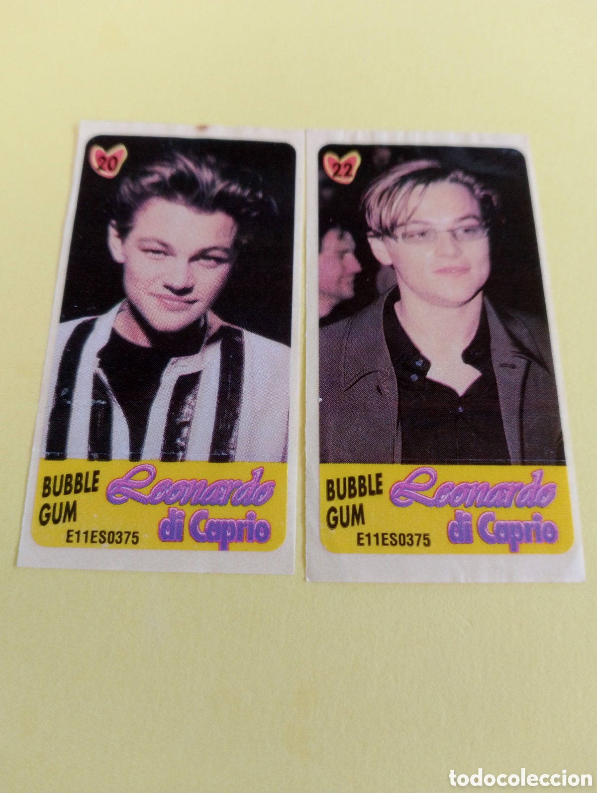 Otros Art&iacute;culos de Coleccionismo en Papel: Chicles DiCaprio 20,22 chicles