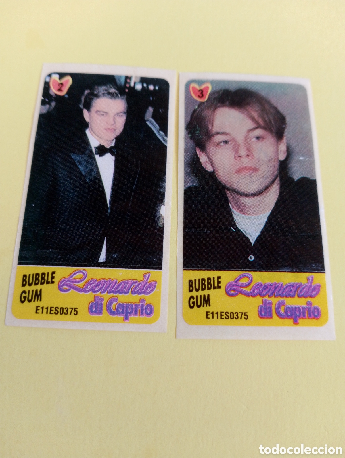 Otros Art&iacute;culos de Coleccionismo en Papel: Chicles DiCaprio 2,3 chicles
