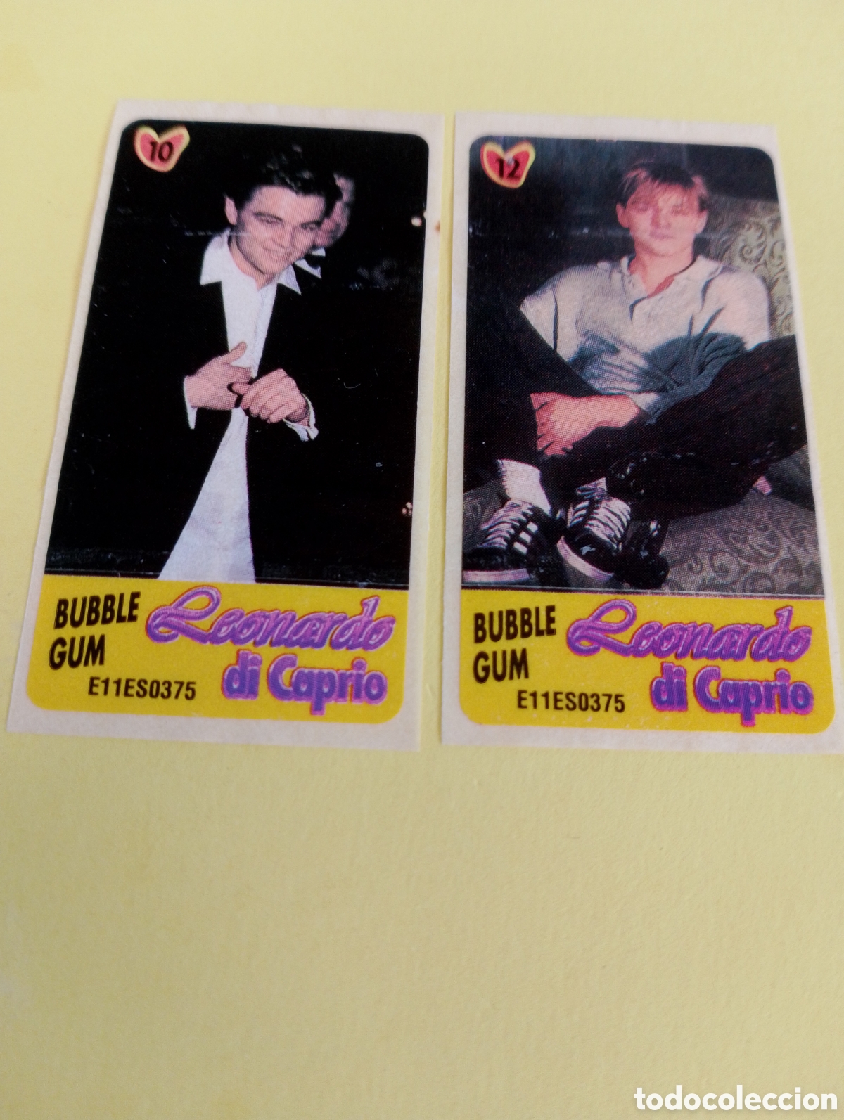 Otros Art&iacute;culos de Coleccionismo en Papel: Chicles DiCaprio 10,12 chicles