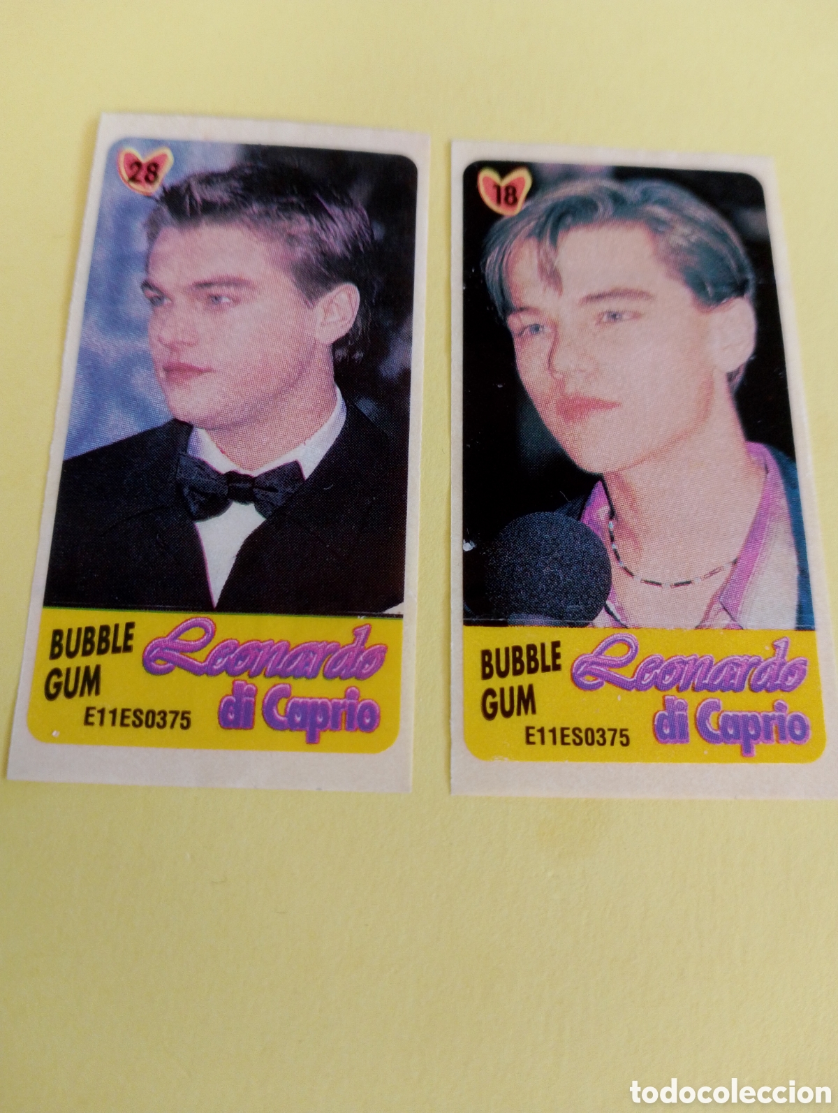 Otros Art&iacute;culos de Coleccionismo en Papel: Chicles DiCaprio 28/18 chicles