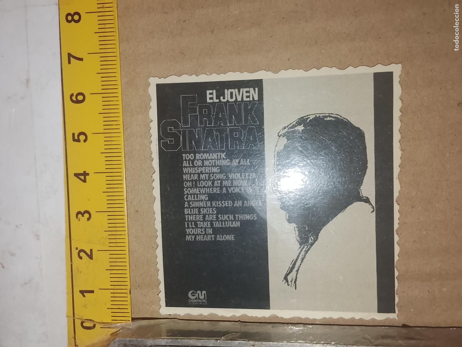 Sammelleidenschaft Andere Papierartikel: ANTIGUO carton troquelado tipo cromo, MUSICA CANTANTE FRANK SINATRA