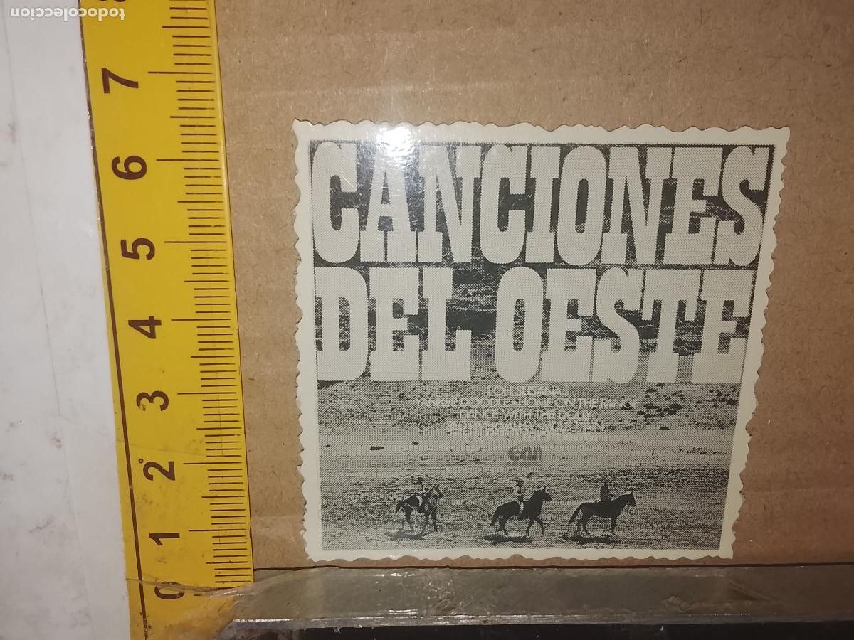Sammelleidenschaft Andere Papierartikel: ANTIGUO carton troquelado tipo cromo, MUSICA CINE CANCIONES DEL OESTE