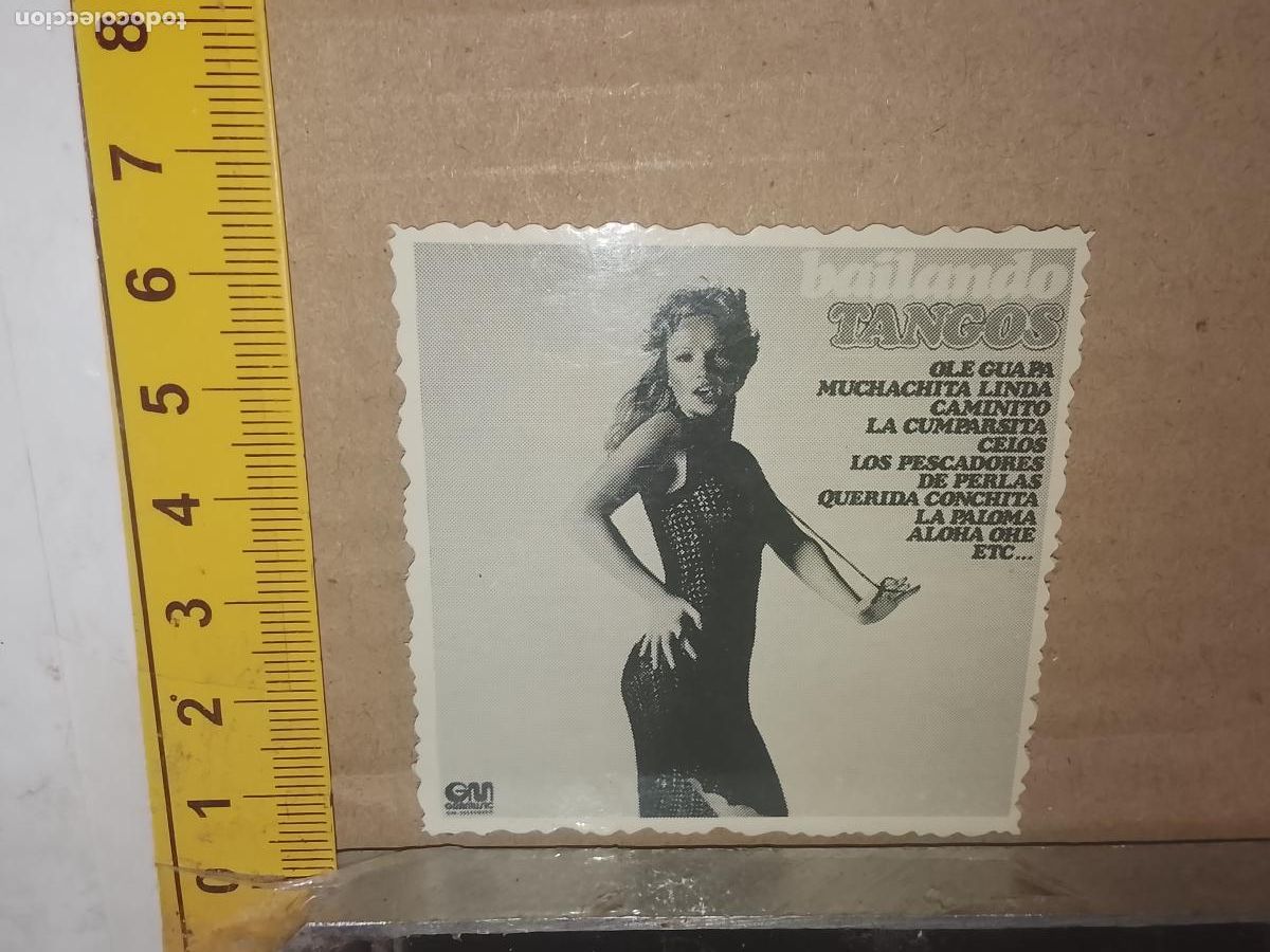 Sammelleidenschaft Andere Papierartikel: ANTIGUO carton troquelado tipo cromo, MUSICA CINE CANCIONES DEL OESTE BAILANDO TANGOS