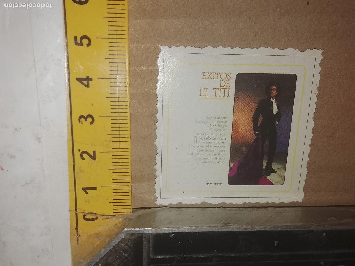 Otros Art&iacute;culos de Coleccionismo en Papel: ANTIGUO carton troquelado tipo cromo, MUSICA EL TITI