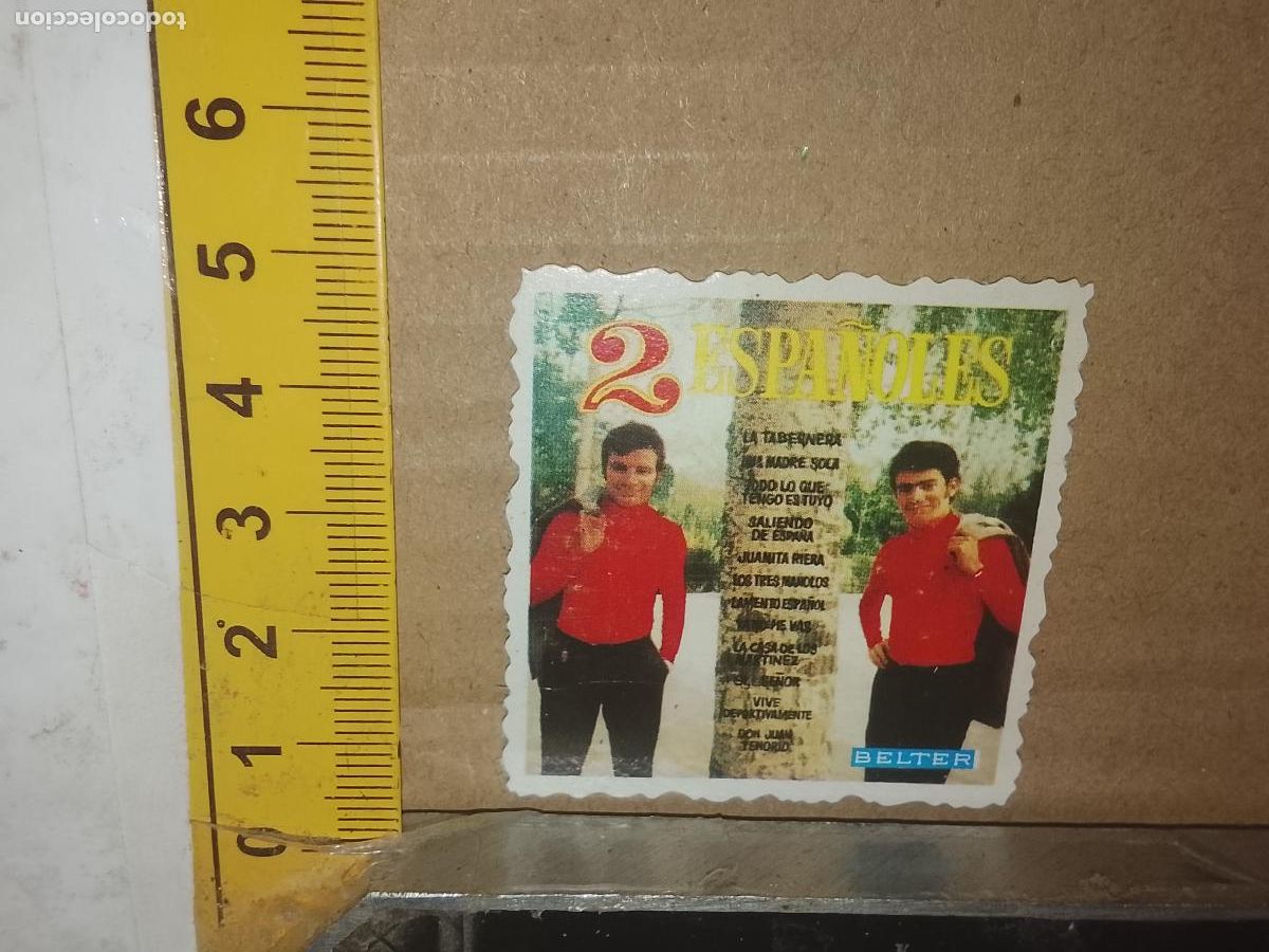 Otros Art&iacute;culos de Coleccionismo en Papel: ANTIGUO carton troquelado tipo cromo, MUSICA CANTANTE 2 ESPA&Ntilde;OLES