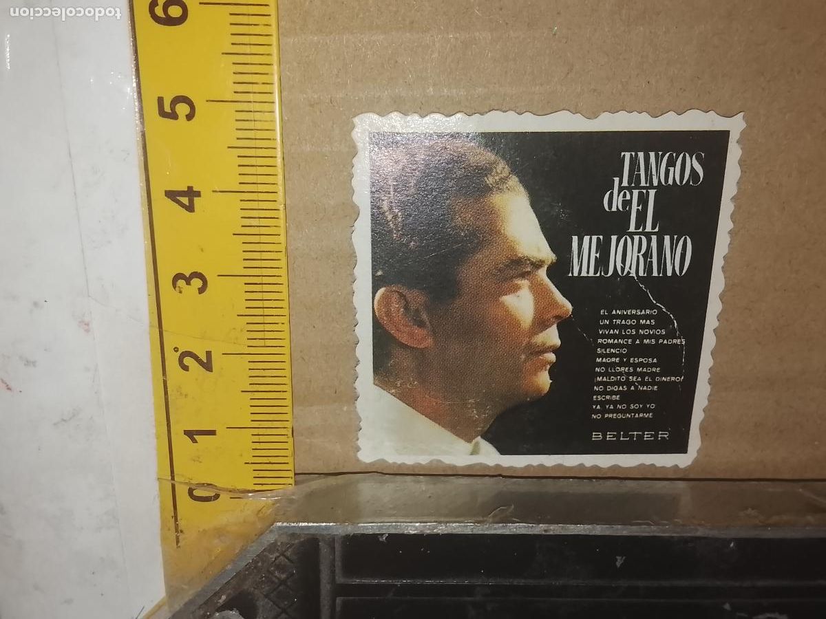 Otros Art&iacute;culos de Coleccionismo en Papel: ANTIGUO carton troquelado tipo cromo, MUSICA CANTANTE TANGOS DE EL MEJORANO