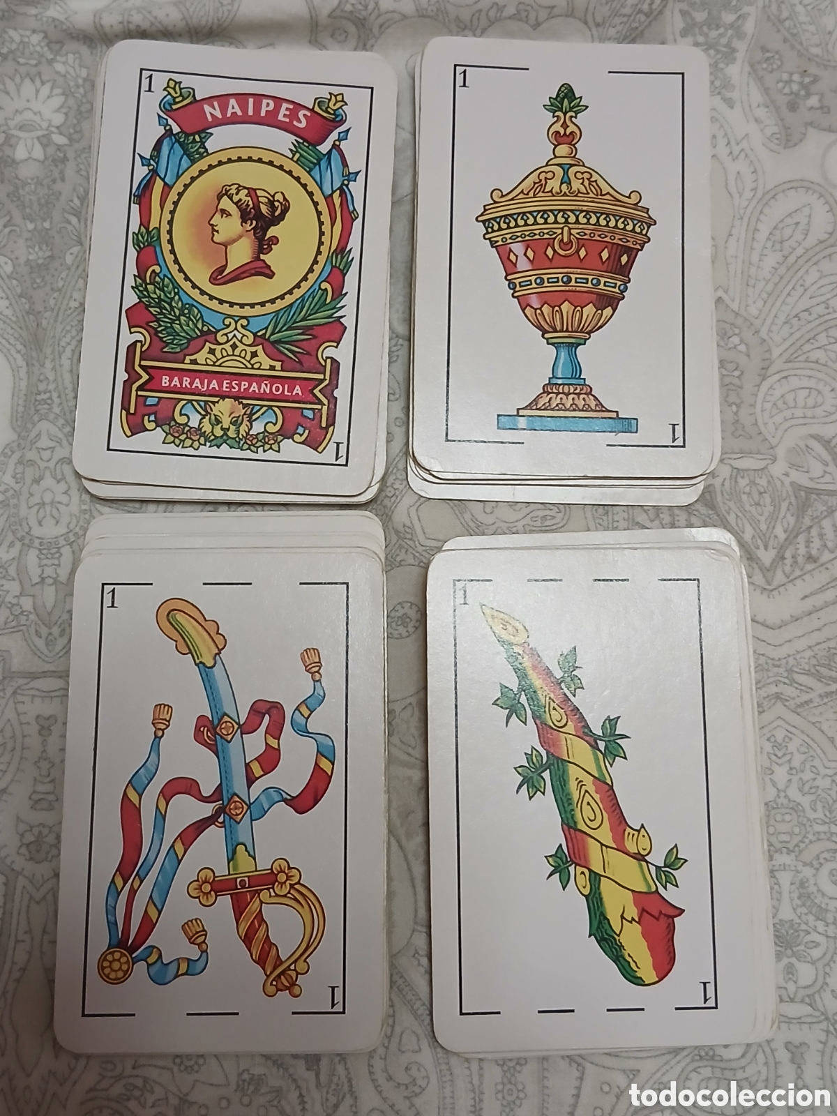 Otros Art&iacute;culos de Coleccionismo en Papel: Baraja de Cartas Espa&ntilde;ola/Naipes -Modelo Cl&aacute;sico- Completa