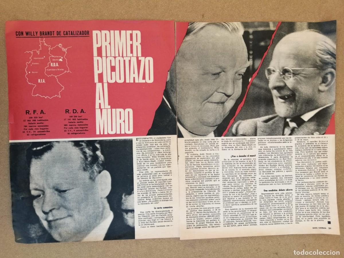 Otros Art&iacute;culos de Coleccionismo en Papel: REPORTAJE. WILLY BRANDT, PRIMER PICOTAZO AL MURO