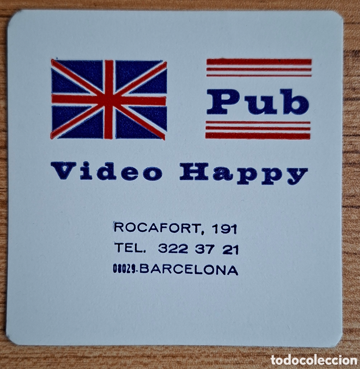 Otros Art&iacute;culos de Coleccionismo en Papel: Posavasos Pub Video Happy - barcelona