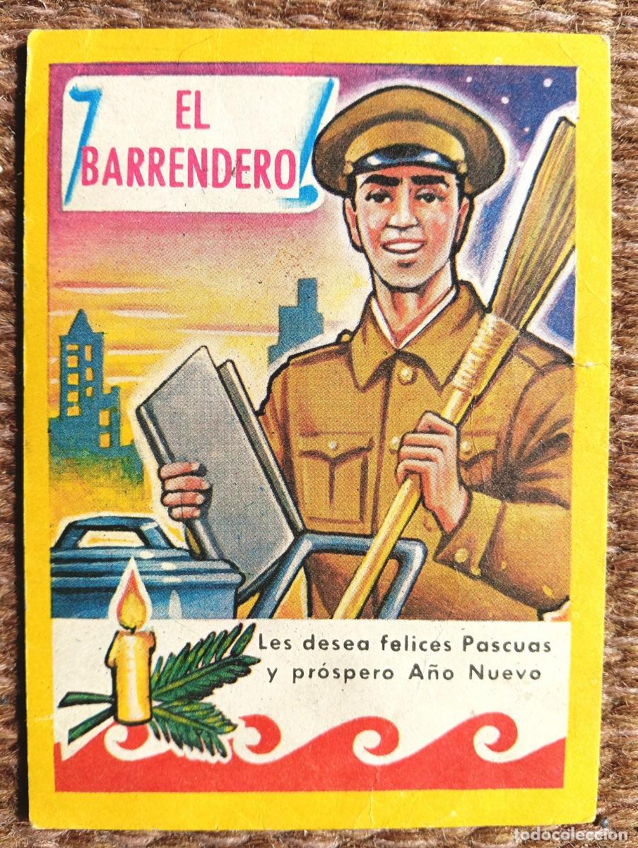 Otros Art&iacute;culos de Coleccionismo en Papel: EL BARRENDERO LES DESEA FELICES PASCUAS Y PROSPERO A&Ntilde;O NUEVO