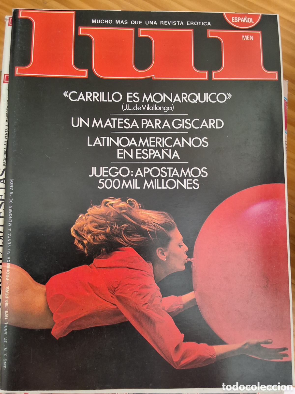 Otros Art&iacute;culos de Coleccionismo en Papel: Lui revista erotica espa&ntilde;ola desnudos mujeres 27 a&ntilde;o 1979/4