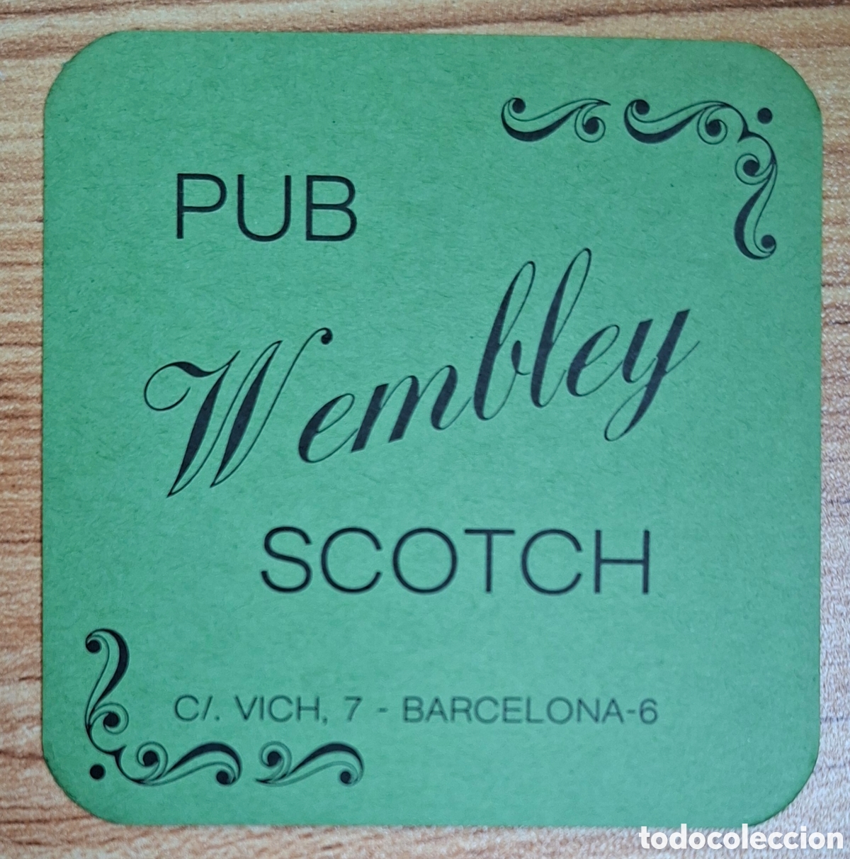 Otros Art&iacute;culos de Coleccionismo en Papel: Posavasos Pub Wembley Scotch - Barcelona