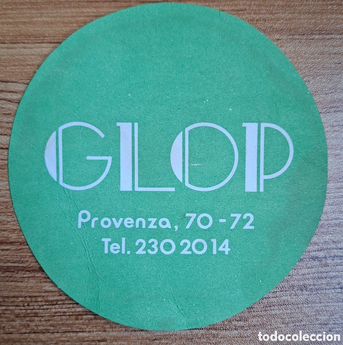 Otros Art&iacute;culos de Coleccionismo en Papel: Posavasos Glop - Barcelona