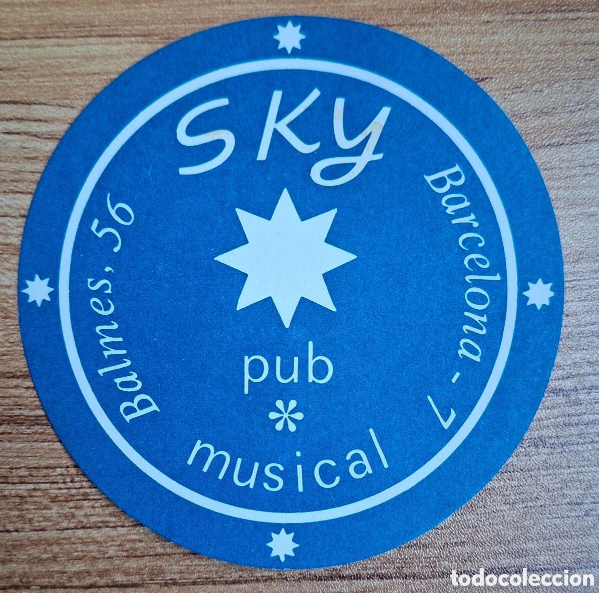 Otros Art&iacute;culos de Coleccionismo en Papel: Posavasos Pub musical Sky - Barcelona