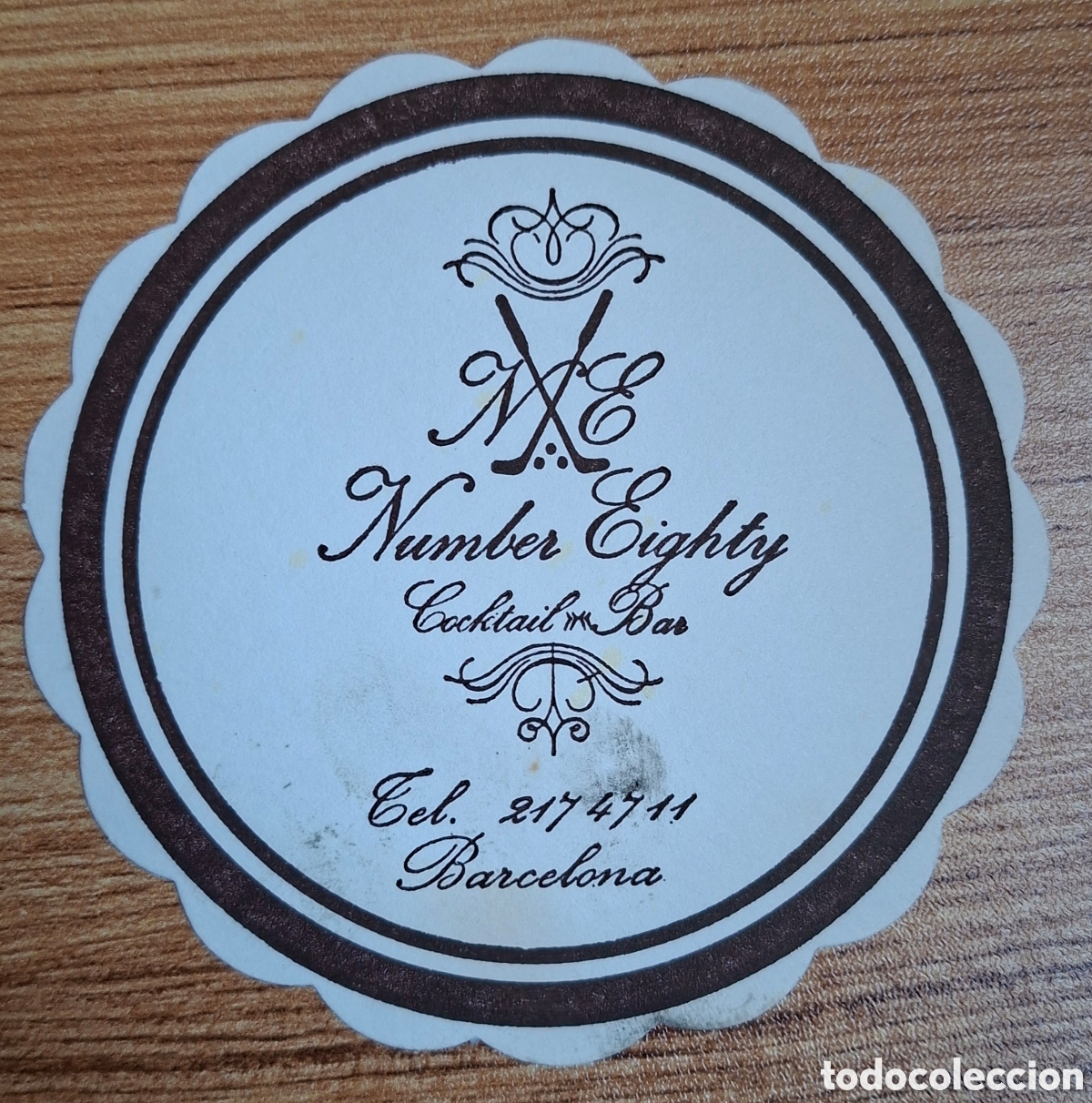 Otros Art&iacute;culos de Coleccionismo en Papel: Posavasos Cocktail Bar Number Eighty - Barcelona
