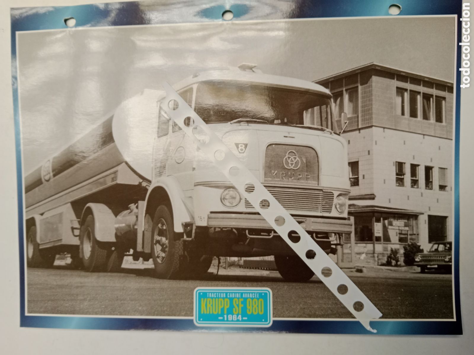 Otros Art&iacute;culos de Coleccionismo en Papel: Ficha cami&oacute;n Krupp SF 980