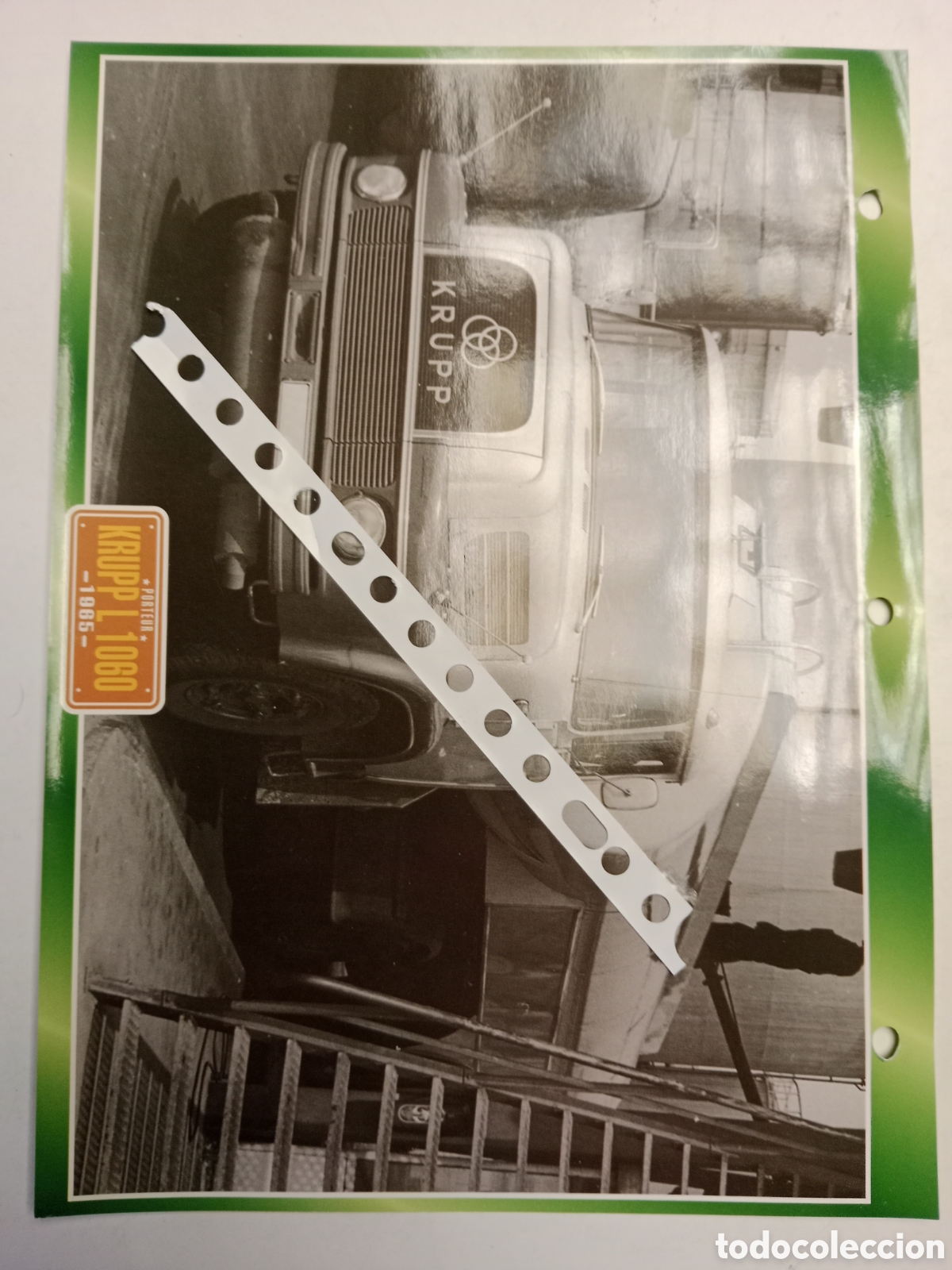 Otros Art&iacute;culos de Coleccionismo en Papel: Ficha cami&oacute;n Krupp L 1060