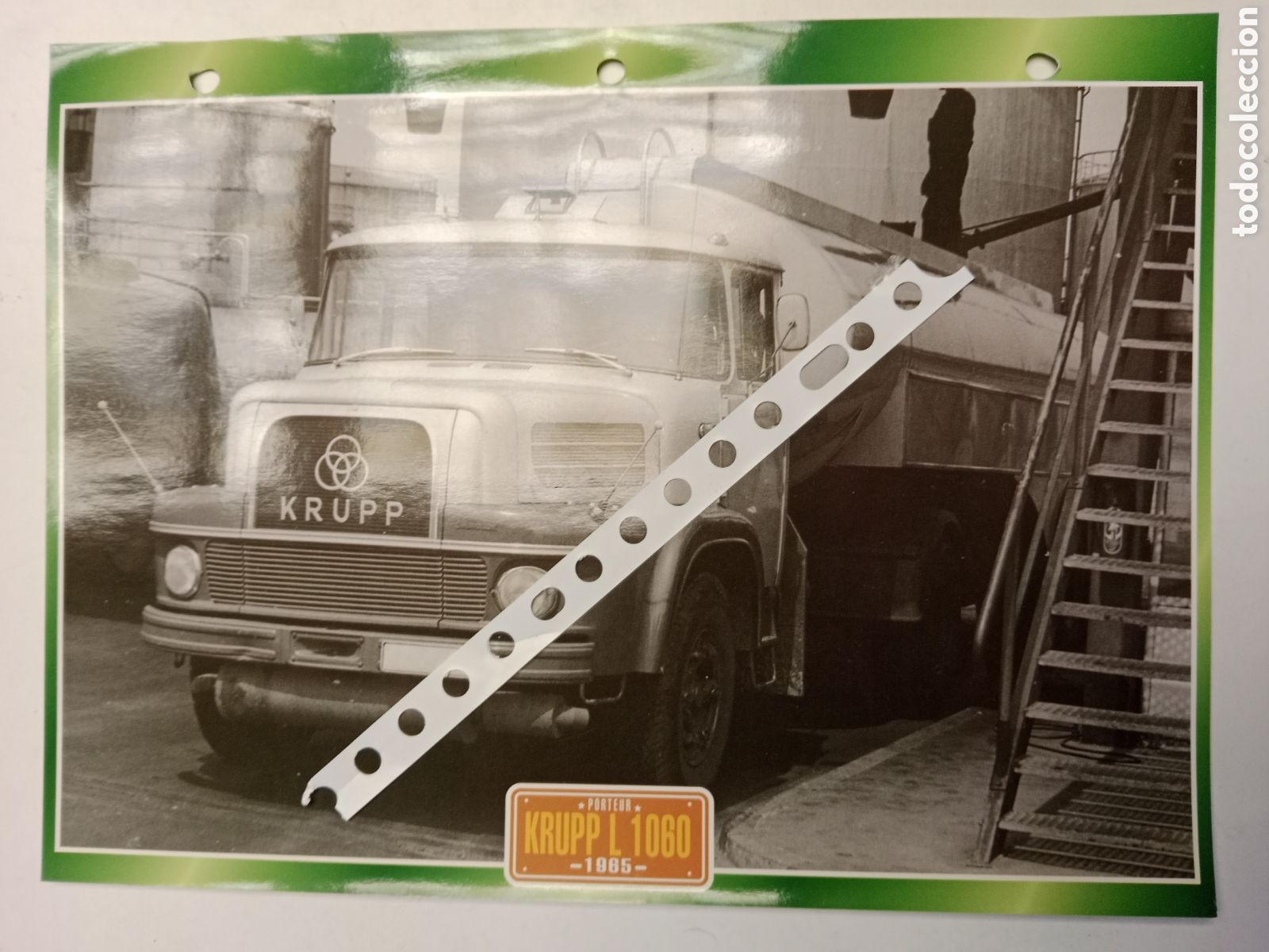 Otros Art&iacute;culos de Coleccionismo en Papel: Ficha cami&oacute;n Krupp L 1060