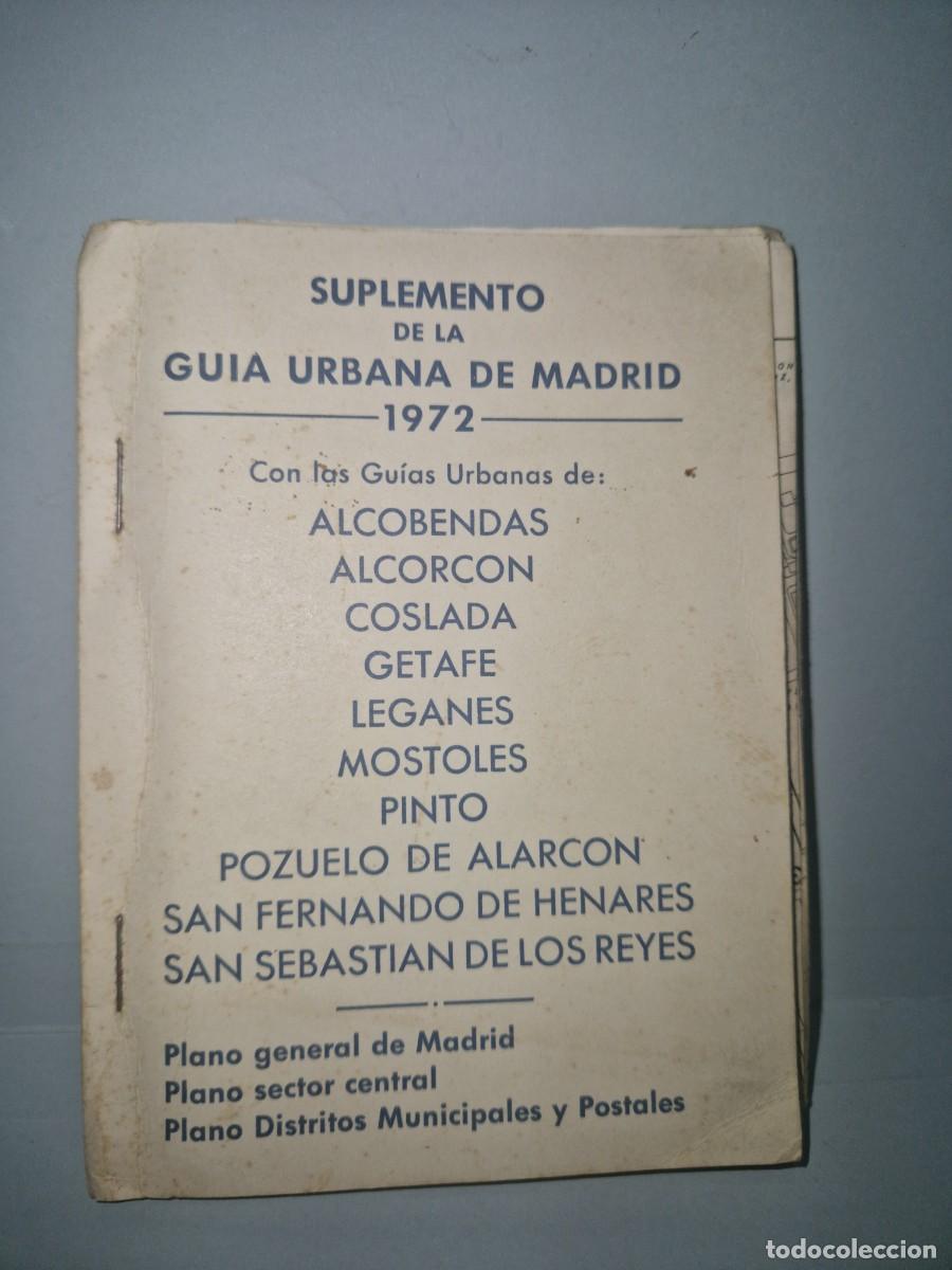 Otros Art&iacute;culos de Coleccionismo en Papel: SUPLEMENTO DE LA GUIA URBANA DE MADRID a&ntilde;o 1972