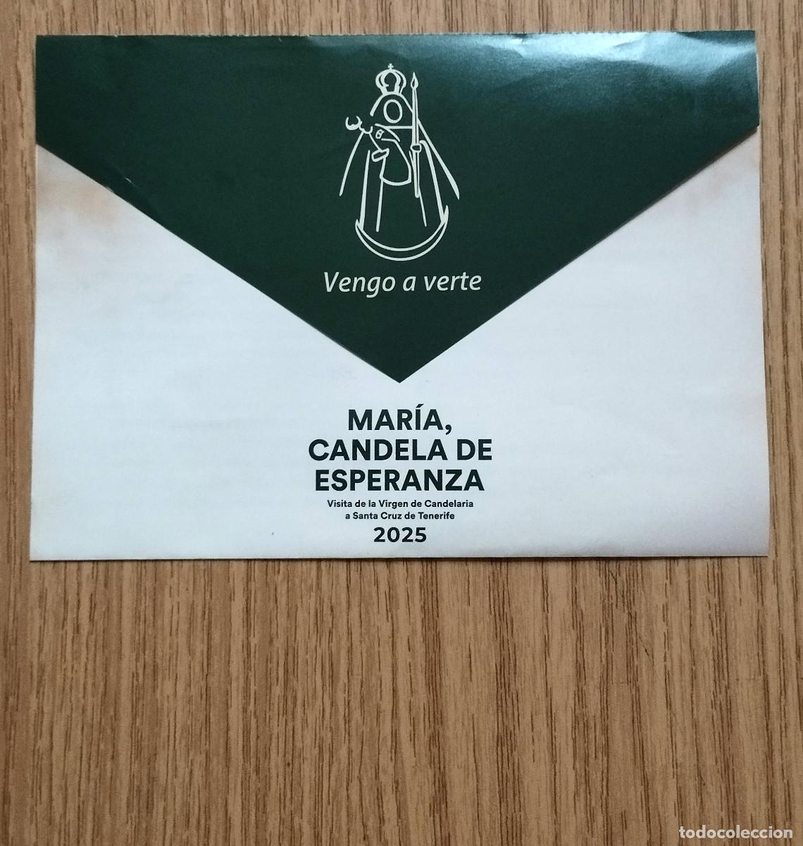 Otros Art&iacute;culos de Coleccionismo en Papel: Carta VISITA VIRGEN DE CANDELARIA A SANTA CRUZ 2025 | Tenerife / Canarias