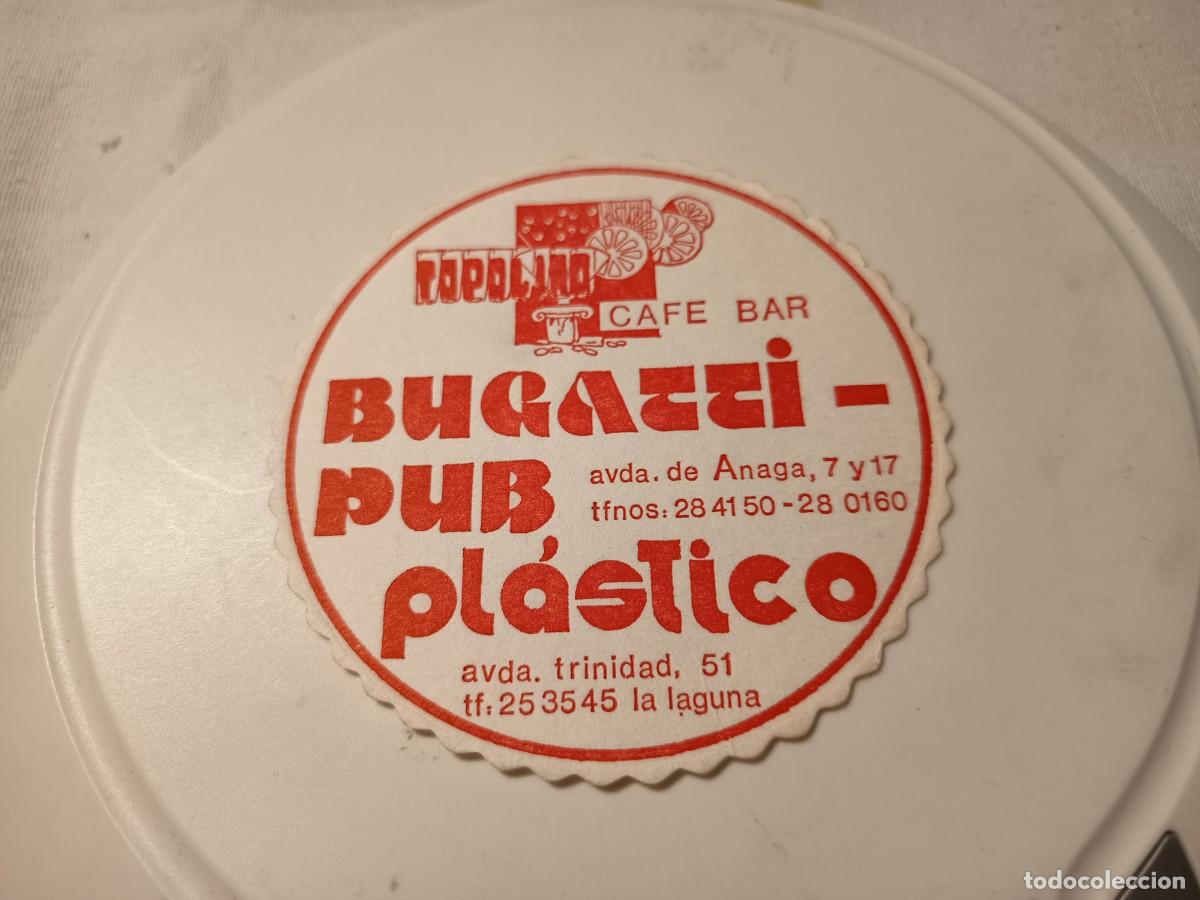 Sammelleidenschaft Andere Papierartikel: POSAVASOS BUGATTI PUB PLASTICO-LA LAGUNA-TENERIFE-CANARIAS
