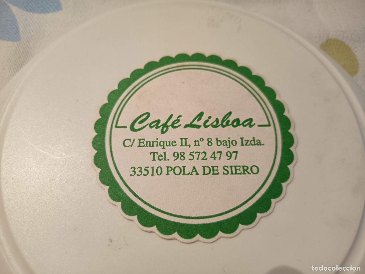 Otros Art&iacute;culos de Coleccionismo en Papel: POSAVASOS CAFETERIA LISBOA-POLA DE SIERO-ASTURIAS