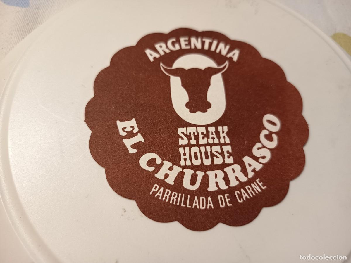 Sammelleidenschaft Andere Papierartikel: POSAVASOS STEAK HOUSE EL CHURRASCO-BARCELONA